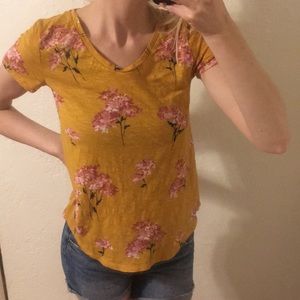 Mustard color Loft T-shirt